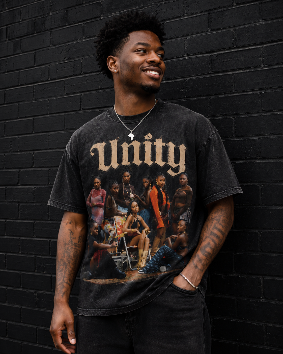 Unity Melanin Queen High-Quality Unisex Graphic Tee