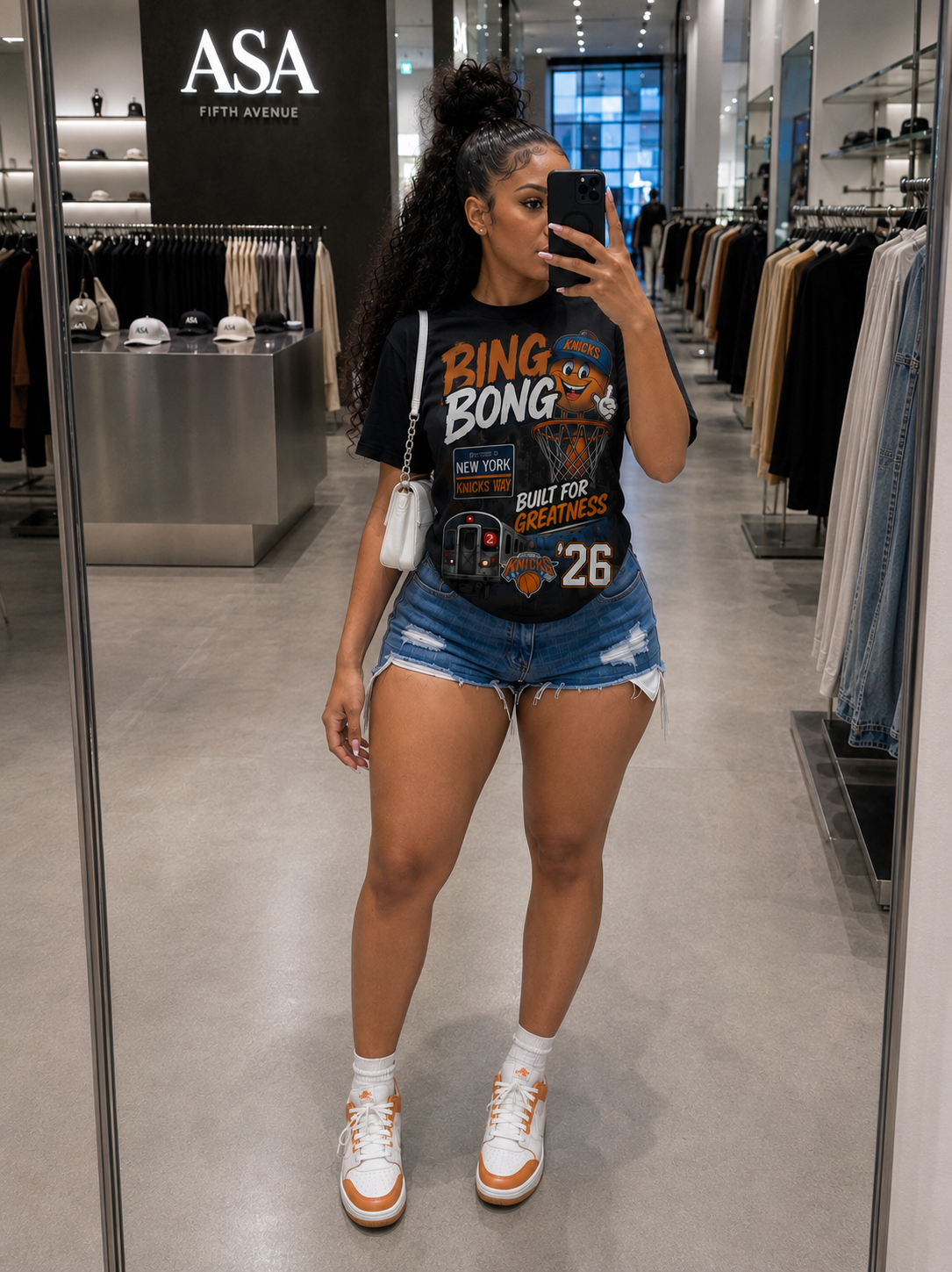 "BING BONG" OVERSIZED NEW YORK BASKETBALL TEE