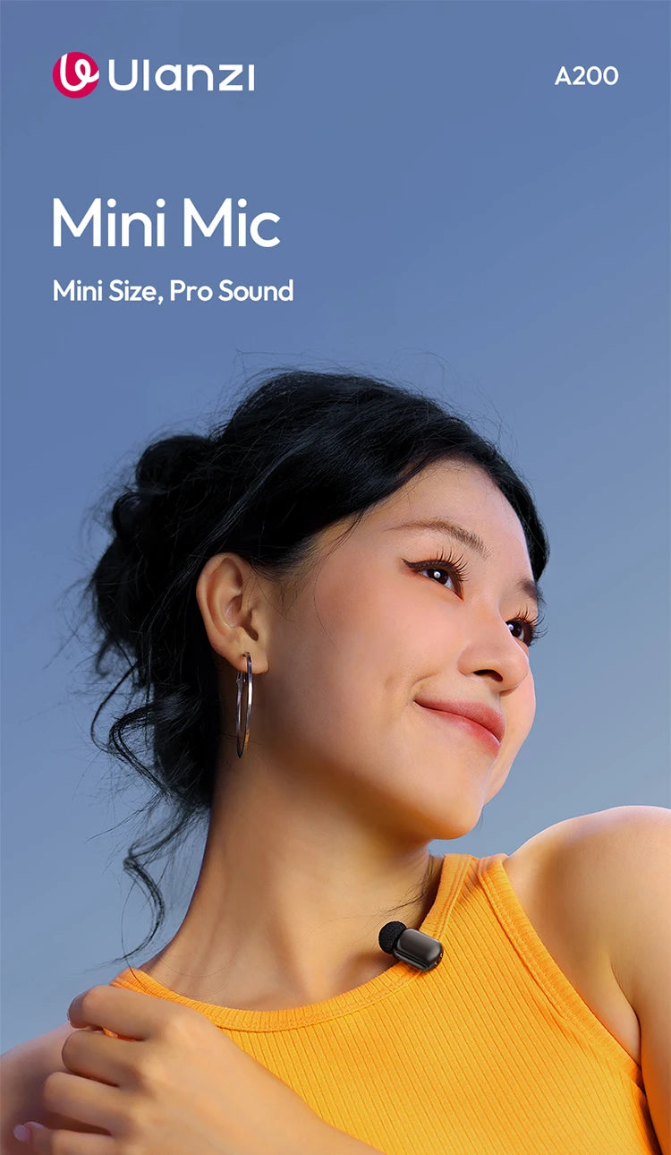 ULANZI Wireless Lavalier Microphone for iPhone 17 16 iPad