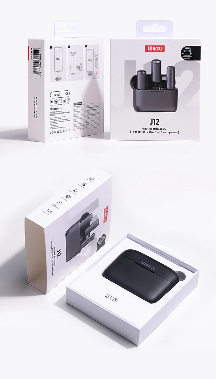 ULANZI Wireless Lavalier Microphone for iPhone 17 16 iPad
