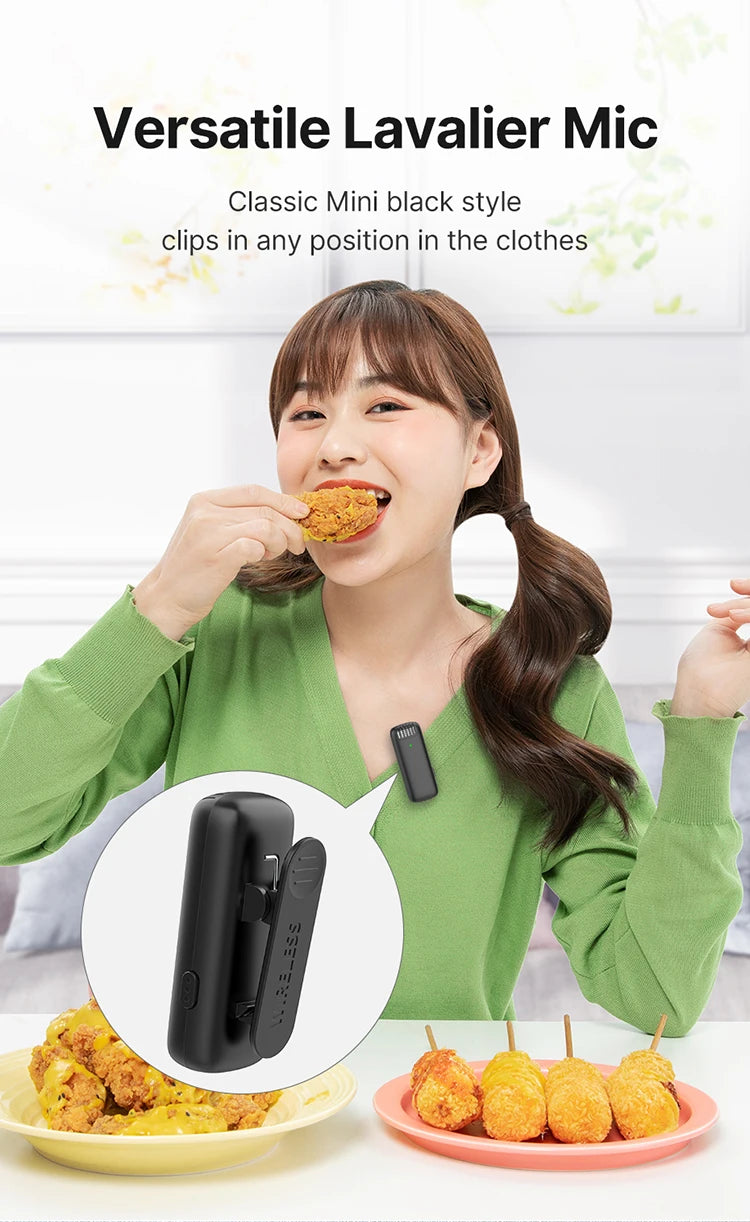ULANZI Wireless Lavalier Microphone for iPhone 17 16 iPad