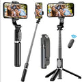 Telescopic Selfie Stick Tripod Monopod Stand Mobile Phone Support Wireless Gimbal Stabilizer For iPhone Android Holder