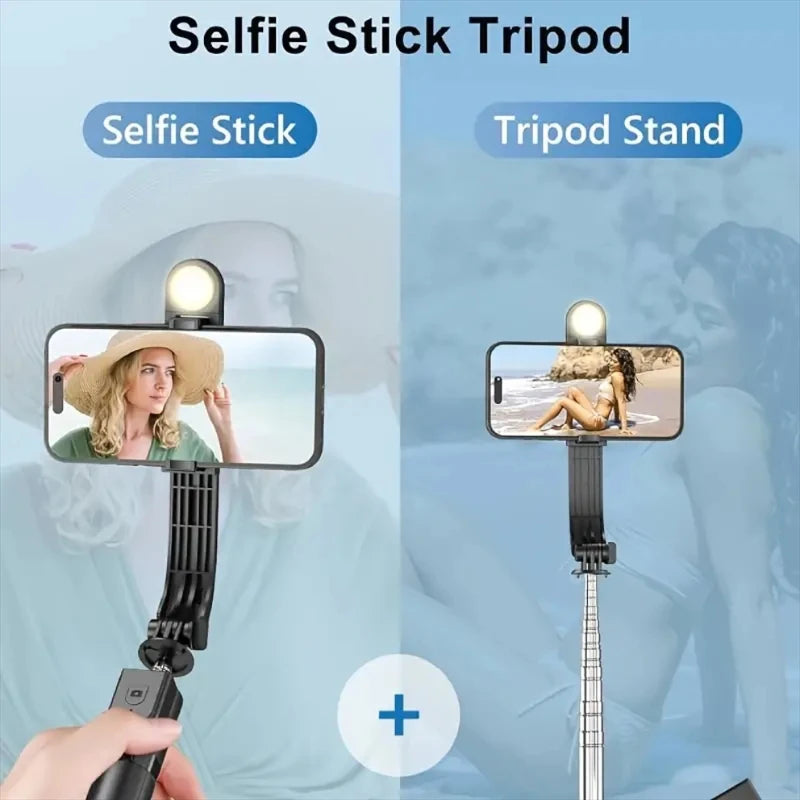 Telescopic Selfie Stick Tripod Monopod Stand Mobile Phone Support Wireless Gimbal Stabilizer For iPhone Android Holder