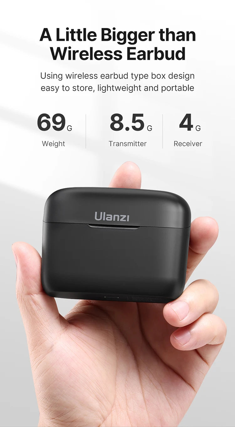 ULANZI Wireless Lavalier Microphone for iPhone 17 16 iPad
