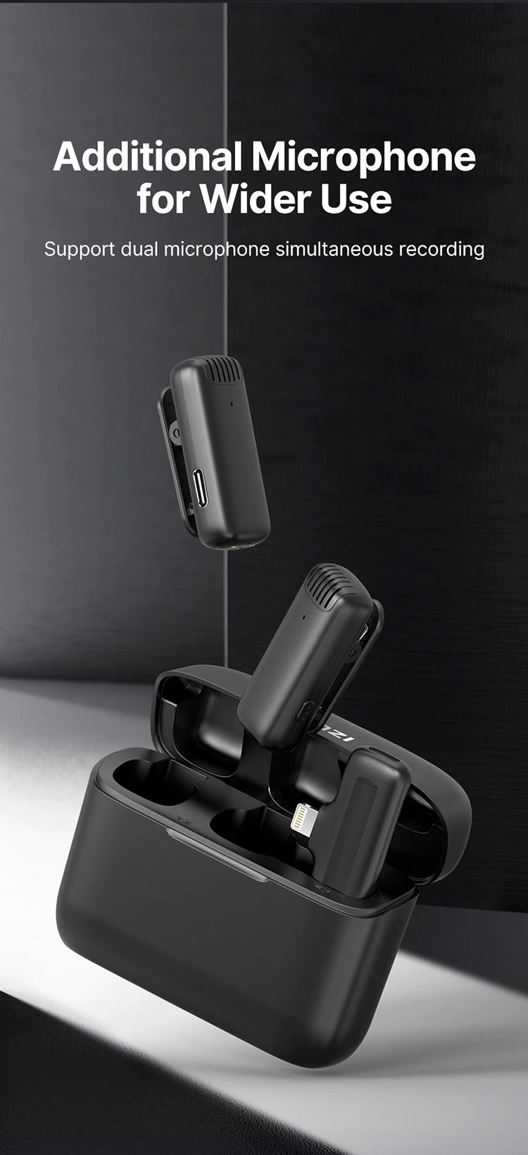 ULANZI Wireless Lavalier Microphone for iPhone 17 16 iPad