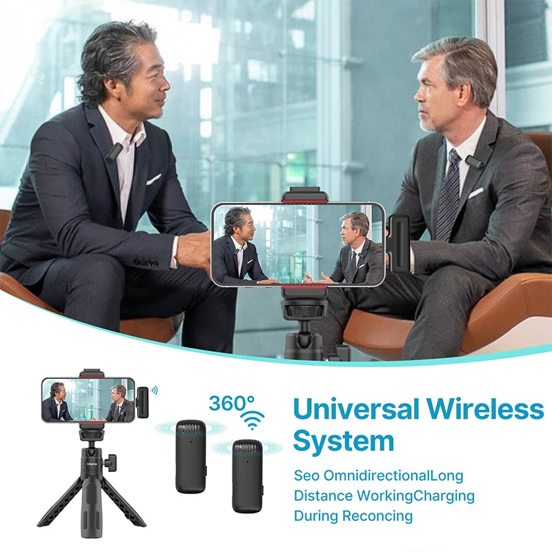 ULANZI Wireless Lavalier Microphone for iPhone 17 16 iPad